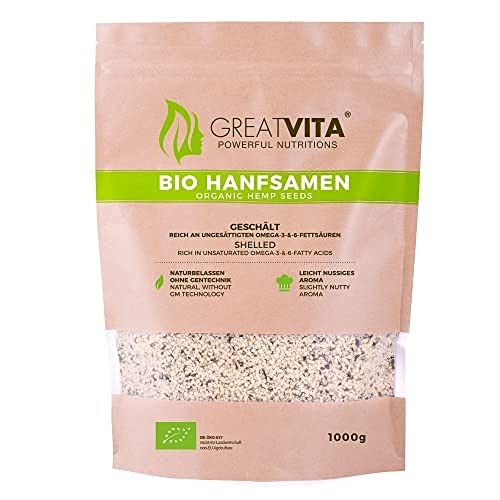 meavita bio cáñamo Semillas geschält, 1000 g