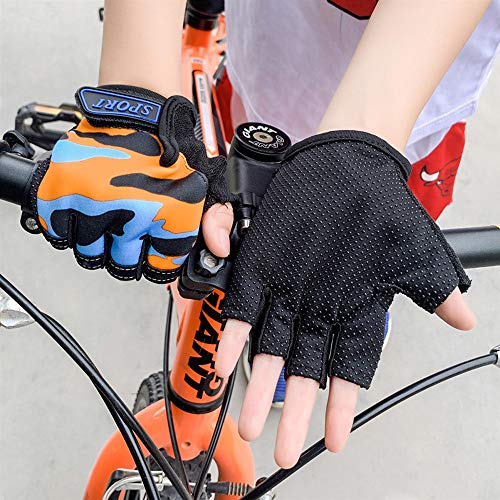 Mecmbj Guantes Deportivos Al Aire Libre, Guantes Protectores Deportivos para Niños, Guantes Deportivos Antideslizantes para Niños para Ciclismo, Canotaje (Personas Aplicables: 6-12 Años)