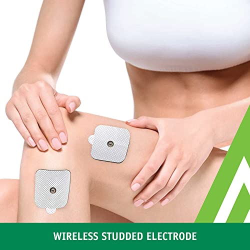 MED-FIT 5x5cm Flexi iSTIM 16 x 3.5mm Stud (tipo snap/boton) TENS Almohadillas autoadhesivas encajan con BEURER, SANITAS y VIRTUALMENTE todas las Maquinas de masaje TENS en Amazon.