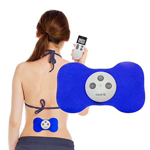 Med-Fit Mini TENS estimulador muscular. Recargable y inalámbrico -Trata el dolor de la espalda, ciática, cuello, rodilla, artritis y dolor muscular, ideal para los músculos doloridos y estresados