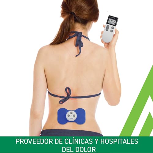 Med-Fit TENS inalámbrico de doble canal Alivio total del dolor corporal: programas integrados para aliviar el dolor, masaje, estrés y relajación Fuerza máxima Totalmente recargable