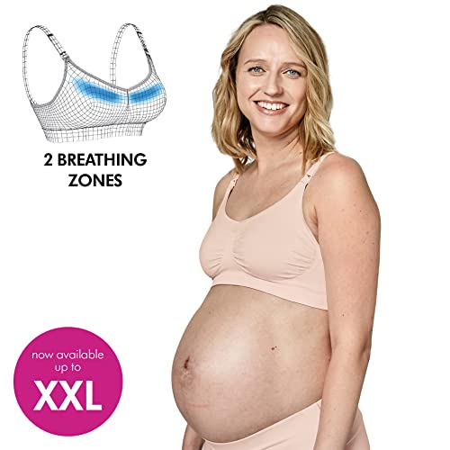 Medela Keep Cool Bra Sujetador de maternidad y lactancia sin costuras con 2 zonas de transpiración y un tejido suave al tacto para ofrecer una sujeción cómoda