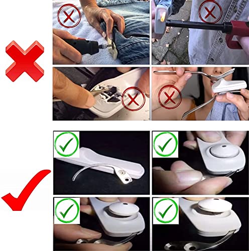 MEISO 2 Piezas Separador de Etiquetas, Detacher Gancho Separador, Desalarmador de Ropa Tag Remover Utilizado para Separador EAS Ropa Zapatos Pines de Etiquetas Duras