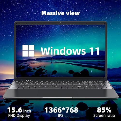 MENGHU Ordenador portátil de 15,6 Pulgadas, Windows 11, 8 GB RAM 256 GB SSD, Procesador Celeron N4020 (hasta 2,8 GHz), Ordenador portátil PC con 2xusb 3.0