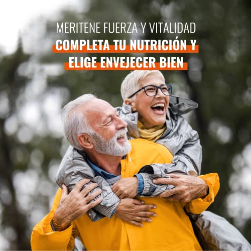 Meritene Fuerza y Vitalidad Fibra - Suplemento Alimenticio Formato Polvo – Batido de Proteínas Vitaminas y Minerales – Vainilla – Suplemento Nutricional y Refuerzo del Sistema Inmunitario