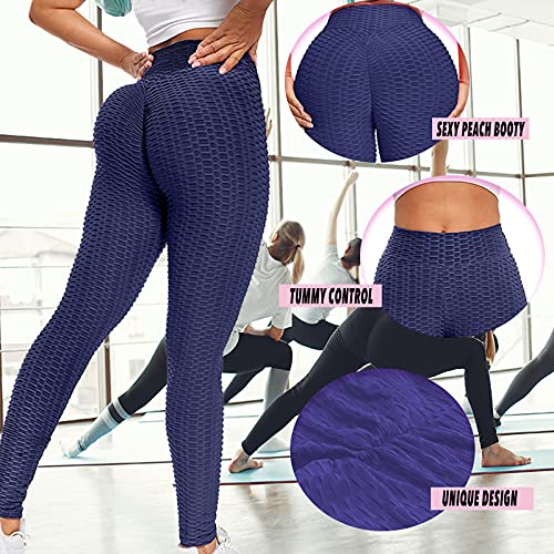 Merlvida Cintura Alta Leggins Mujer Push Up Anti-Cellulite Mallas de Deporte de Mujer - Elásticos Leggins Deportivos Mujer Levante Los Pantalones de Yoga/Ropa Deportiva Mujer para Yoga Fitness Running