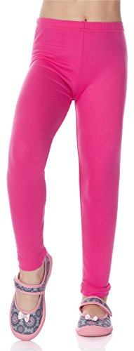 Merry Style Leggins Mallas Pantalones Largos Ropa Deportiva Niña MS10-130 (Rosa, 110 cm)