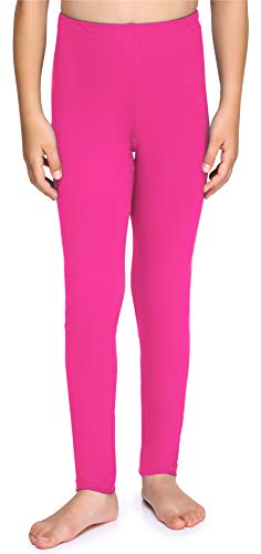 Merry Style Leggins Mallas Pantalones Largos Ropa Deportiva Niña MS10-225(Amaranto, 140 cm)