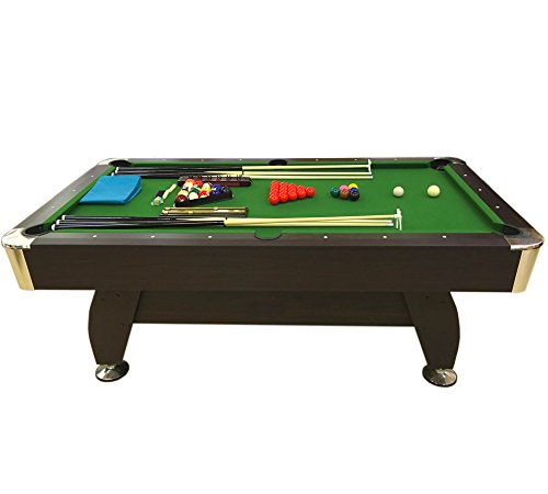 Mesa de Billar Juegos de Billar Pool 7 ft Carambola Full Medición de 188 X 96 cm Mod. Green Season