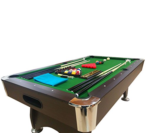 Mesa de Billar Juegos de Billar Pool 7 ft Carambola Full Medición de 188 X 96 cm Mod. Green Season