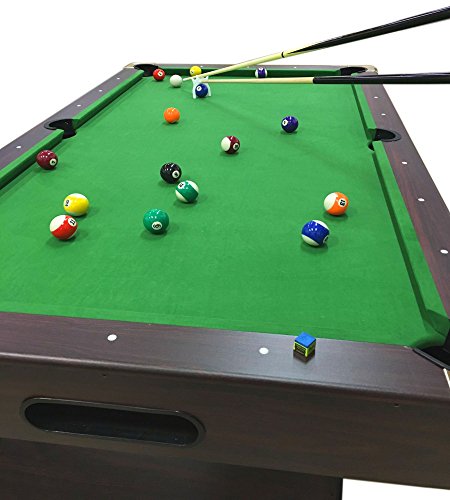 Mesa de Billar Juegos de Billar Pool 7 ft Carambola Full Medición de 188 X 96 cm Mod. Green Season