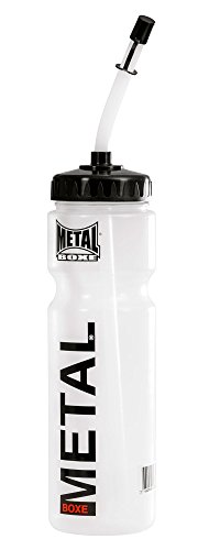 Metal Boxe MB002 - Botella unisex para adultos, color blanco y transparente