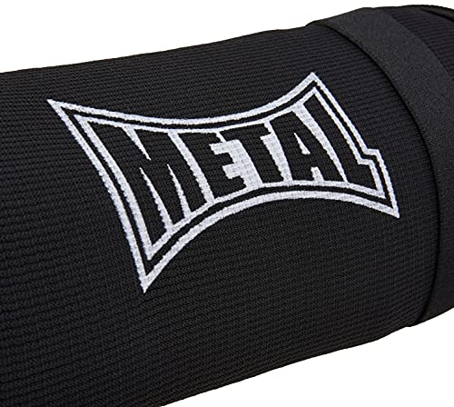 Metal Boxe MB152 - Espinilleras de Boxeo, Color Negro, Talla L