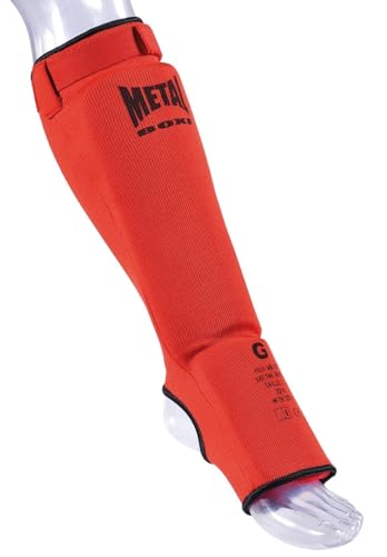 METAL BOXE MB153 - Espinilleras de Artes Marciales, Color Azul, Talla 2XS