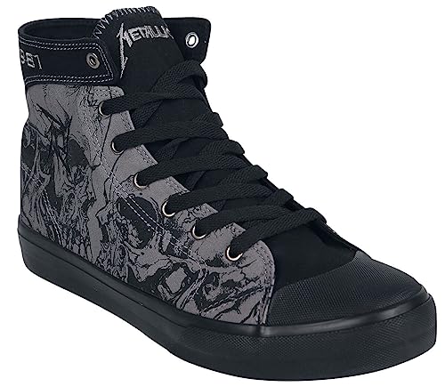 Metallica EMP Signature Collection Unisex Deportivas Altas Gris/Negro EU46 Textil