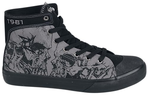 Metallica EMP Signature Collection Unisex Deportivas Altas Gris/Negro EU46 Textil