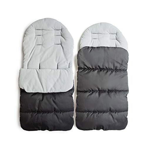 MHOYI Saco de dormir para bebé forro de algodón, para asiento de cochecito de bebé,cómodo y universal,cálido,para invierno,resistente al viento,al calor,carrito de bebé,cojines de algodón