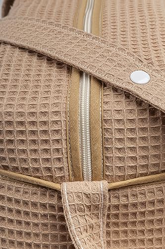 mi bollito – Bolso de maternidad Crossbody para carrito de bebé y para hospital. Bolsa organizadora práctica y elegante de gran capacidad. Producto fabricado en España. (Marrón pastel)