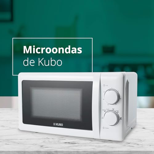 Microondas - Programa de Descongelación - Temporizador de hasta 30 Minutos - 6 Niveles de Potencia - Control Manual - Potencia: 700W - Capacidad: 2 L - Kubo