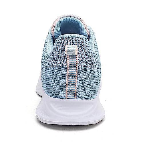 MIDQCGL Zapatillas de Running Hombres Zapatillas de Deporte Mujer Ligera Fitness Deportivas Zapatillas Trekking Transpirables Moda Sneakers 626 Pink Blue38EU