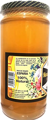 Miel Pura de Abeja. Cruda, natural y Artesanal. MIL FLORES - COSECHA AGOSTO 23. Origen ESPAÑA. Directa del Apicultor. Nerpio, Sierra del Segura - 100% NATURAL. 950gr