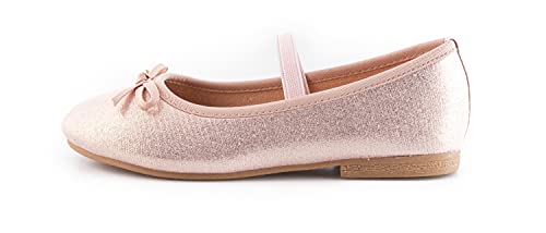 MIGILI 911 Bailarinas Niña - Rosa - Girls Ballet Flats (Pink, Size 25 EU)