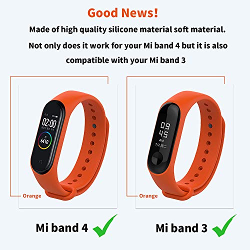 MIJOBS Correas para Xiaomi Mi Band 4 3, resistente al agua, correa de silicona colorida y suave, accesorios para Xiaomi Mi Band 3 Miband 4/3 (para Mi Band 4/3, 15 juegos A)