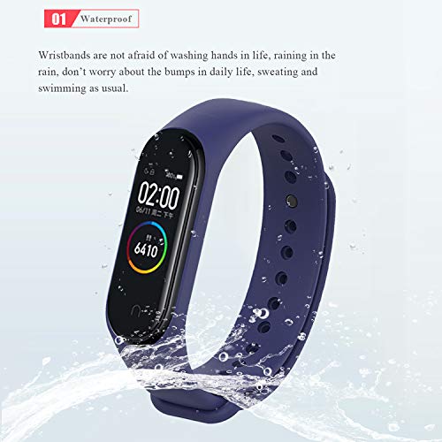 MIJOBS Correas para Xiaomi Mi Band 4 3, resistente al agua, correa de silicona colorida y suave, accesorios para Xiaomi Mi Band 3 Miband 4/3 (para Mi Band 4/3, 15 juegos A)