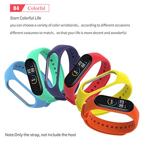 MIJOBS Correas para Xiaomi Mi Band 4 3, resistente al agua, correa de silicona colorida y suave, accesorios para Xiaomi Mi Band 3 Miband 4/3 (para Mi Band 4/3, 15 juegos A)