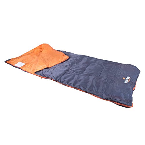 Milestone Camping Insulation 26700 Saco de Dormir de un Solo sobre | 2 Temporada | Cremallera Doble de Longitud Completa | Gris y Naranja | Se empaqueta Bien | 170 x 75 cm.