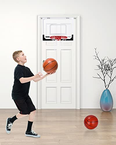 Mini Canasta Baloncesto Interior para Niños y Adultos,30 * 40CM Canasta Aro Baloncesto Muro Montado para Dormitorio, Hogar y Oficina, Infantil Juguetes Set de Regalos de Baloncesto para Niños Niñas