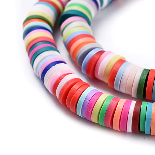 Miniblings Juego de 2 pulseras de perlas, pulsera de la suerte para madre y niño, cuentas de vinilo coloridas, diseño de arco iris, verstellbar, Plástico