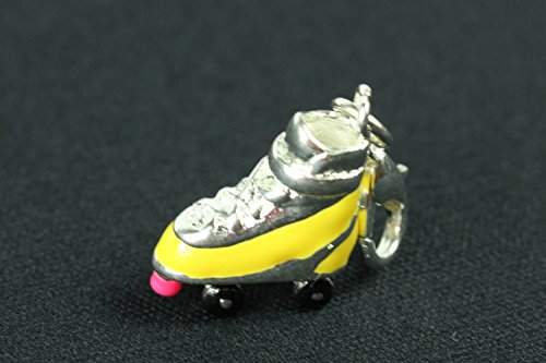 Miniblings Roller Skate Charm Pulsera Patines Roller Disco Amarillo