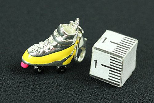 Miniblings Roller Skate Charm Pulsera Patines Roller Disco Amarillo