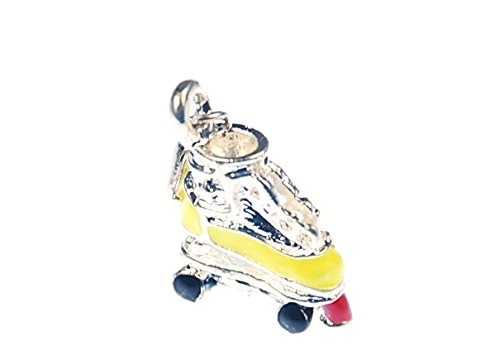 Miniblings Roller Skate Charm Pulsera Patines Roller Disco Amarillo