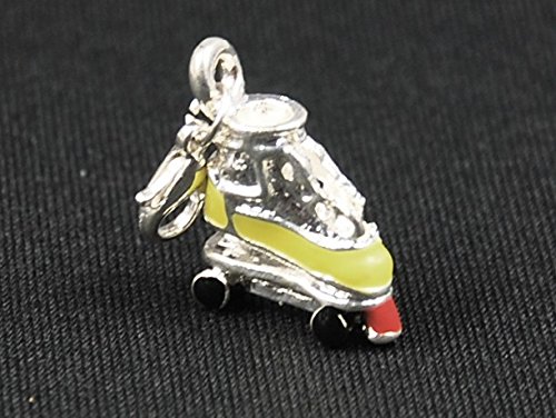 Miniblings Roller Skate Charm Pulsera Patines Roller Disco Amarillo