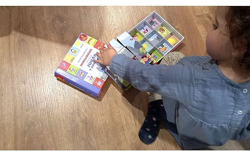 Minilibros para jugar y aprender: Cuentos bebés - Caja con 9 minilibros apilables; Aprender conceptos y palabras, juego, de 0 a 5 años