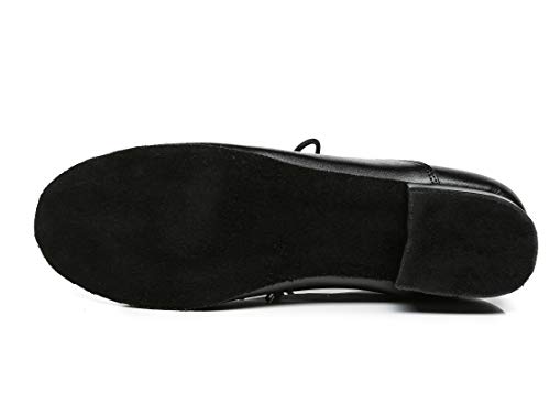 MINITOO Zapatos de Danza para Hombre con tacón estándar de Cuero para Baile TH250501 Nergo EU 43