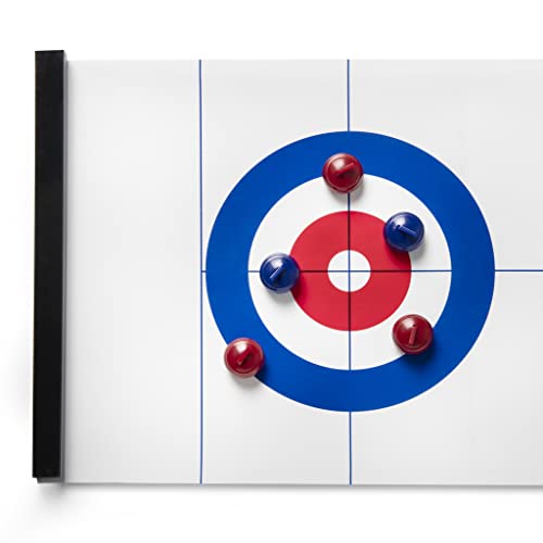 Miquelrius - Juego de Mesa Curling , Pista Enrollable , De 2 a 8 Jugadores , A partir de 6 años