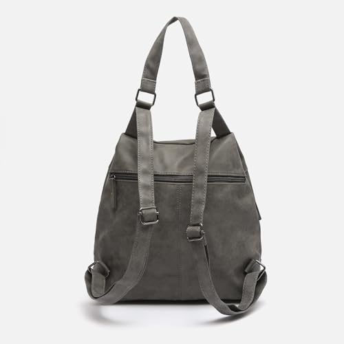 MISAKO Nili mochila antirrobo - Mochila antirrobo - Bolso mochila de mujer casual pequeña y espaciosa Nili Gris 29 X 32 X 10 cm