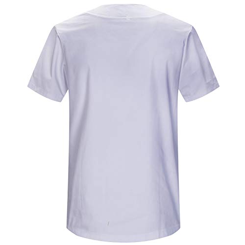 MISEMIYA - CASACA UNISEX MÉDICO ENFERMERA UNIFORME LIMPIEZA LABORAL ESTÉTICA DENTISTA VETERINARIA SANITARIO HOSTELERÍA - Ref.817 - M, Blanco