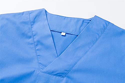 MISEMIYA - CASACA UNISEX MÉDICO ENFERMERA UNIFORME LIMPIEZA LABORAL ESTÉTICA DENTISTA VETERINARIA SANITARIO HOSTELERÍA - Ref.817 - M, Blanco