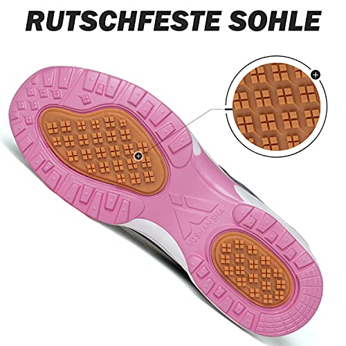 Mishansha Air Zapatillas de Deportes Mujer Ligeros Zapatos de Correr Femenino Antideslizante Calzado Gimnasio Sneakers Fitness Baker-Miller Rosa Gr.38