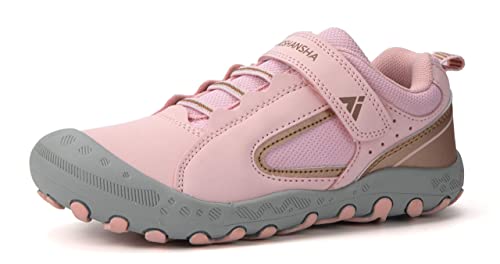 Mishansha Zapatillas de Deporte Niña Transpirable Zapatillas de Senderismo Rosa 26