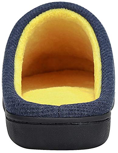 Mishansha Zapatillas de Estar en Casa Hombre Mujer, Zapatillas Casa Memory Foam para Invierno Otoño, Cómodas/Blanditas/Mulliditas y Calientes(Azul, 40/41 EU)