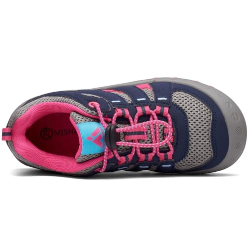 Mishansha Zapatos Senderismo Niño Zapatillas Deportivas Niña Bambas Montaña Calzado Tenis Running Trekking Rojo 31