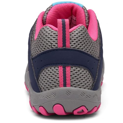 Mishansha Zapatos Senderismo Niño Zapatillas Deportivas Niña Bambas Montaña Calzado Tenis Running Trekking Rojo 31