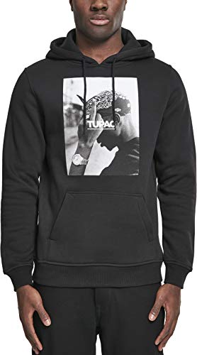 Mister Tee Sudadera con Capucha de la Marca, diseño de 2Pac, Color Negro, Hombre, MT338, Negro, XX-Large