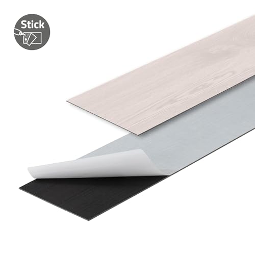 ML-Design Suelo Vinílico Adhesivo de PVC 11,5m² Color Roble Blanco Grosor 2mm Planchas de Vinilo Autoadhesivas 91,5x15,3cm 80x Láminas Aspecto Madera Antideslizante Impermeable Fácil Instalación