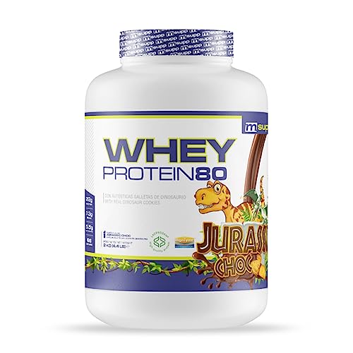 MM SUPPLEMENTS - Whey Protein80-2 Kg - Jurassic Choc - Suplemento Deportivo Puro de Calidad - Proteína Whey - Con Lacprodan de Arla y Suero de Leche - Ayuda a Aumentar la Masa Muscular